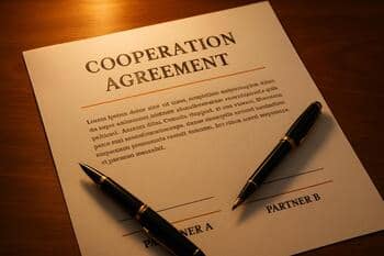 Dohoda o spolupráci pod teplým svetlom