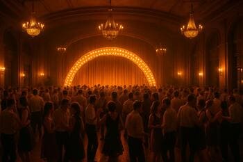 Panoráma sály so svetelným oblúkom