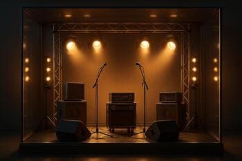 Prémiová scéna vo vitríne so skleneným okrajom