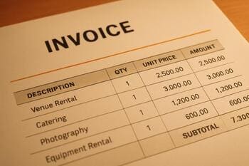 Detail faktúry s položkami