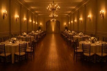 Úzka sála s dlhým parketom