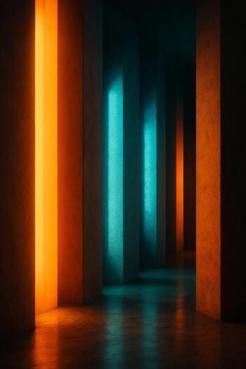 Svetelné tyče tvoria vertikálny rytmus