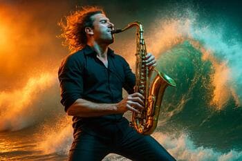 Sólo na saxofóne na druhej vlne