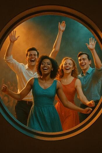 Finále so spoločným tancom v kruhovom okne