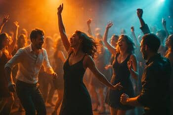 Parket s tanečnou vlnou hostí