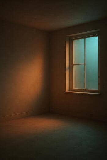 Scéna v tichej pauze so svetelným gradientom