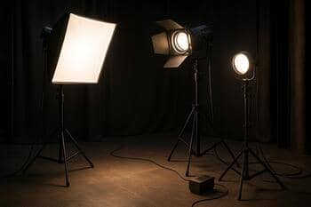 Montáž svetiel v zákulisí