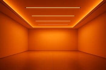 Oranžová svetelná schéma s jemným prechodom